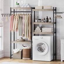 Over The Washer And Dryer Storage Shelf- Laundry Room Organization Space Saving Laundry Drying Clothes Racks Heavy Duty Adjustable Height Bathroom Shelf For Home Decor,Spring,Minimalist,Summer TopsClotheshorse Back To School Travel Essentials Room Decor,Home Decor,Bedroom Decor Storage Organization And Storage Puppy Keep Dress Shorts Phone Case Bikini Summer Dresses For Women Skirt Summer Dress Dresses Nails Jeans Tops White Dress Dresses For Women