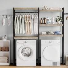 Over The Washer And Dryer Storage Shelf- Laundry Room Organization Space Saving Laundry Drying Clothes Racks Heavy Duty Adjustable Height Bathroom Shelf For Home Decor,Spring,Minimalist,Summer TopsClotheshorse Back To School Travel Essentials Room Decor,Home Decor,Bedroom Decor Storage Organization And Storage Puppy Keep Dress Shorts Phone Case Bikini Summer Dresses For Women Skirt Summer Dress Dresses Nails Jeans Tops White Dress Dresses For Women