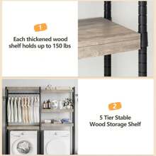 Over The Washer And Dryer Storage Shelf- Laundry Room Organization Space Saving Laundry Drying Clothes Racks Heavy Duty Adjustable Height Bathroom Shelf For Home Decor,Spring,Minimalist,Summer TopsClotheshorse Back To School Travel Essentials Room Decor,Home Decor,Bedroom Decor Storage Organization And Storage Puppy Keep Dress Shorts Phone Case Bikini Summer Dresses For Women Skirt Summer Dress Dresses Nails Jeans Tops White Dress Dresses For Women