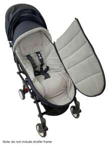 1 件通用婴儿推车脚套，加厚，防风，防水，冬季保暖 - 黑色 - 查看 5