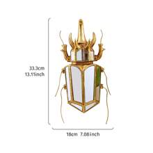1pc Vật liệu nhựa sáng tạo hình bọ cánh cứng tê giác tông màu vàng và bạc trang trí tường có khảm gương, đồ sưu tầm hoàn hảo cho những người đam mê côn trùng và đồ trang trí mới lạ lý tưởng cho các bữa tiệc côn trùng tại nhà, trang trí nhà cửa, trang trí phòng, trang trí tường - Nhiều màu - Xem 13