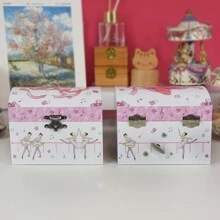 1pc Arch-Shaped Music Box With Ballet Shoe Design, Jewelry Storage Box, Gift For Girls And Kids, Holiday Gift - Ballet Shoes - View 5