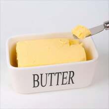 1 pezzo Barattolo in ceramica verde da 600 ml con coltello e coperchio sigillato, adatto per formaggio, antimuffa e durevole, facile da pulire, semplice e popolare, per uso domestico in stile occidentale