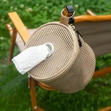 Outdoor Camping Tissue Case Roll Paper Storage Bag With Hook Portable Tissue Holder Tent Hanging Napkin Holder Camping Supplies - Multicolor - View 2