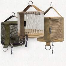 Outdoor Camping Tissue Case Roll Paper Storage Bag With Hook Portable Tissue Holder Tent Hanging Napkin Holder Camping Supplies - Multicolor - View 3