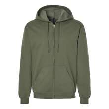 Gildan - Softstyle® Full-Zip Hooded Sweatshirt - SF600 - 軍綠色 - 查看 4