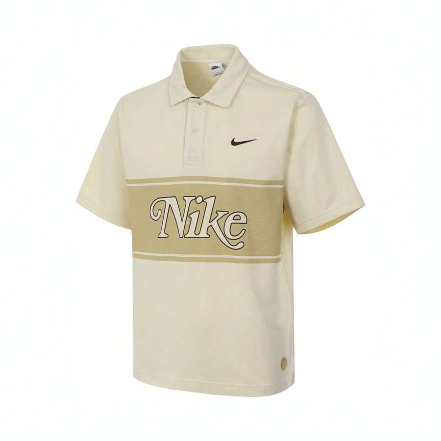 Nike 2024 男友风男士官方 NSW AS SS POLO 针织领短袖 T 恤 THM4456-113