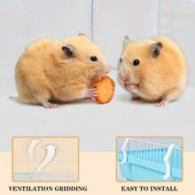 Large Hamster Cage 4pcs/Set, DIY Cage, Suitable For Hamsters, Gerbils, Mice, Rats, Guinea Pigs, Rabbits, Chinchillas And Other Small Animals. - 黑色 - 查看 2