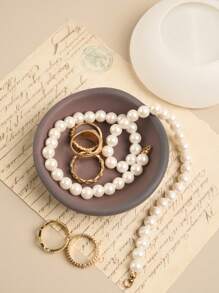 1 pieza Molde de silicona en forma de tazón asimétrico, plato para joyas, molde de concreto para macetas, decoración del hogar, manualidades DIY - Molde de cuenco irregular - Ver 9