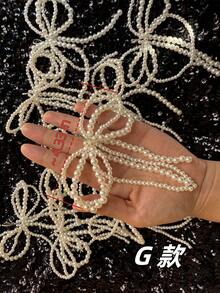 鞋履配件纯手工编织DIY配件多种方式适合多种类型 - 白色 - 查看 10