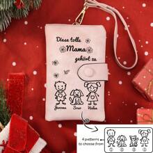 Pink PU Leather Practical Personalized Wallet, Double Fold Women's Wallet Mini Lightweight Wallet, Credit Card, Keybox Short Wallet, Cute Modern Fashion, Christmas, Mother's Day, Birthdays, Anniversaries, Valentine's Gifts, Girls' Gifts, Women's Bags, School Supplies, School Dormitories, And Return To School Gift Bags Valentines, Purses And Bags Women - Multicolor - View 5