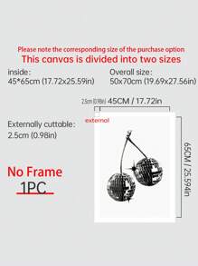 1張復古迪斯可藝術裝飾海報,時尚迪斯可牆飾,櫻桃水果,y2k海報美學大學公寓,酒吧車,無框油畫印刷 - 彩色 - 查看 16