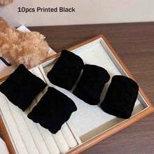 5/10/20/30/40pcs Extra Thick & Wide Seamless Hair Ties,Elasticity Hair Ties: Wide, Soft, Elastic Hair Ropes- High Elasticity Ponytail Holders With Non-Slip Grip, Soft, And Comfortable - Basic Hair Ties For All Hairstyles, Women's Hair Accessories, Hair Bobbles