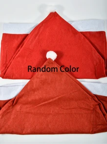 1/2/4/6pcs Christmas Chair Cover, Red Non-Woven Fabrics Santa Claus Hat Chair Back Covers For Xmas Decor Home Decor Christmas Decorations Room Decor Christmas Decorations Home