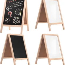 Multipurpose Small Blackboard, Foldable Double-Sided Black And White Message Board, Various Sizes Available For Shops And Advertisements - Multicolor - View 11