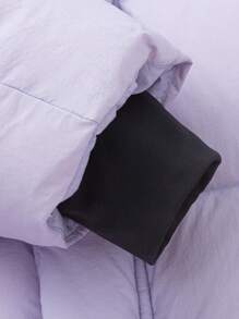 Balabala Long Cold-Resistant Down Coat, Warm And Protective, Winter 2024 Collection - Hyacinth Purple - View 7