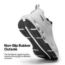 Men's Comfortable & Breathable Walking Running Tennis Shoes Nighttime Visibility MovePropel Athletic Gym Workout Jogging Cross Training Fashion Sneakers - 白色 - 查看 8