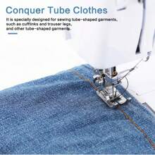 725 Electric Sewing Machine 12 Stitches With Extension Table & Sewing Kit, Mini Portable Sewing Machine UK Plug - White - View 11