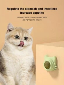 1 件装猫薄荷球趣味可舔猫零食猫薄荷球小猫玩耍咀嚼清洁牙齿玩具适用于中小型猫宠物用品