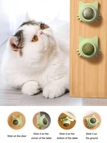 1 件装猫薄荷球趣味可舔猫零食猫薄荷球小猫玩耍咀嚼清洁牙齿玩具适用于中小型猫宠物用品