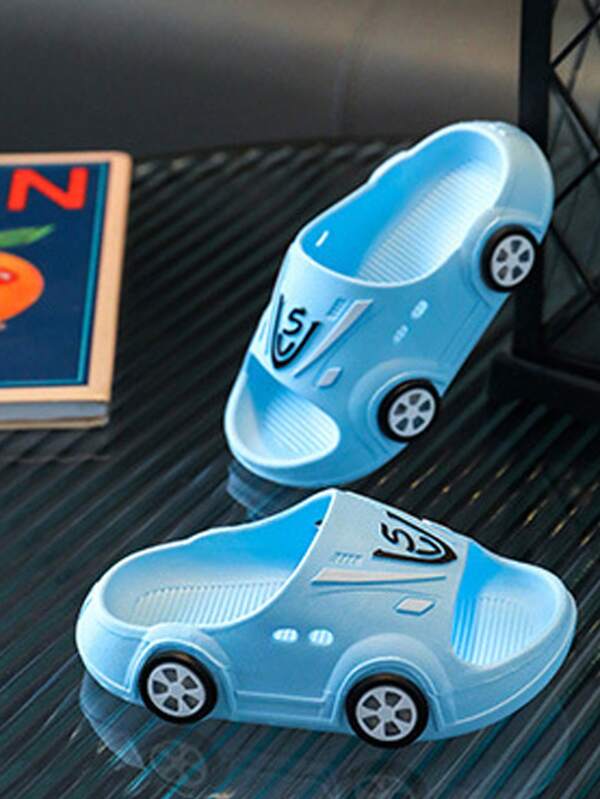 Modische rutschfeste Indoor Babyschuhe mit süßem Cartoon Auto Design