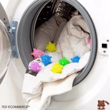 Magic Washing Machine Laundry Balls Kit 4 Units Assorted Colors - 中紫紅色 - 查看 6