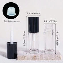 5支/3支/1支装唇彩管，可填充唇彩容器，大容量透明塑料唇彩管，无异味，适合DIY口红和唇彩制作，方便旅行携带，化妆品包装瓶，化妆品，价格实惠，房间装饰，梳妆台，旅行，卧室，化妆配件，价格实惠，圣诞礼物，化妆品，化妆工具，廉价商品，礼物，女士礼物，圣诞礼物，赠品，旅行，廉价物品，旅行必备 - 彩色 - 查看 11