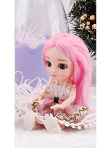 6 英寸小娃娃毛绒玩具，逼真迷你可动关节娃娃，儿童礼物 - 彩色 - 查看 11