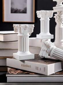 1/2pcs Mini Roman Column Greek Column Wedding Decorations Resin Roman Column Classic Greek Statue Office Desk Decor Architectural Sculpture Wedding Table Decor Home Wedding Gift - Multicolor - View 6