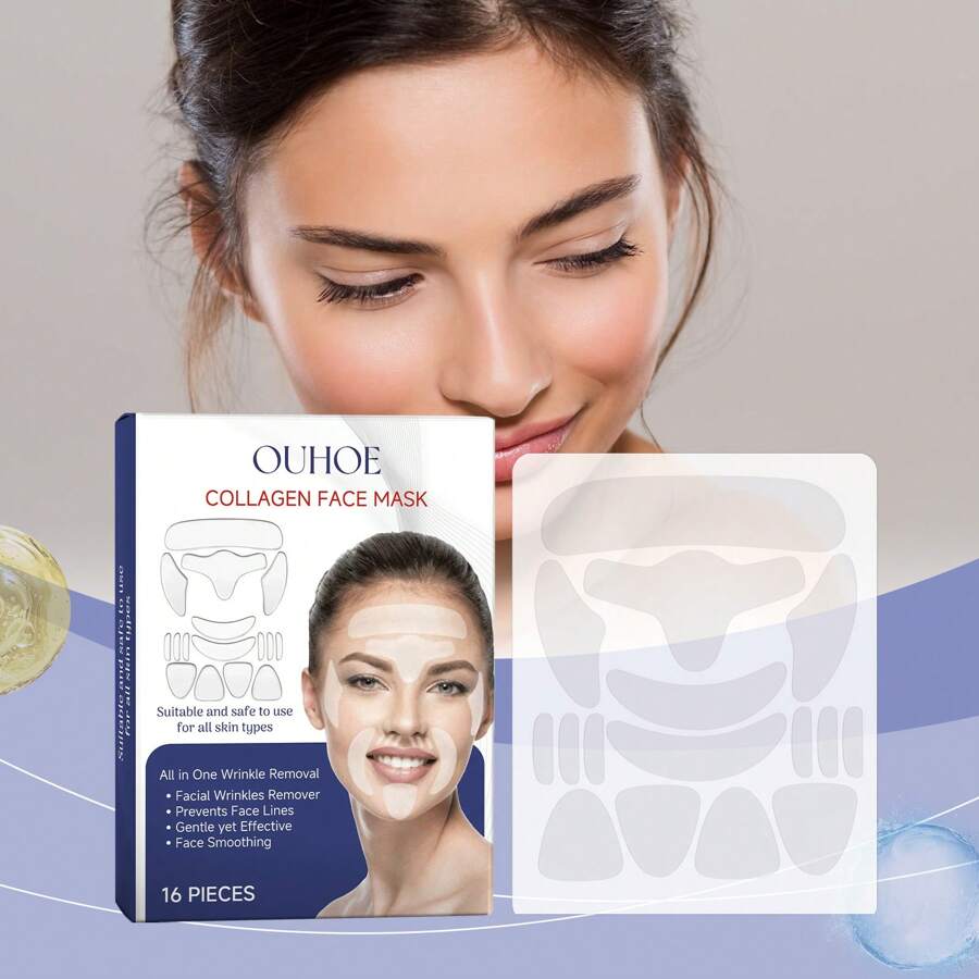 Anti-Wrinkle Lifting Face Mask, Deep Wrinkle Reduction And Skin Tightening - Multicolor - View 1