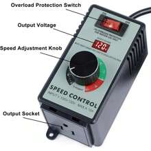 Variable Speed Controller For Router Fan Electric Motor Rheostat 120V Adjuster - US A Type Plug(110-127V) - View 4
