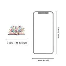 30 Stücke Retro-Stil Blumen- und Buch-Aufkleber, kleine Dekorationsempfehlungen, kreative Dekorationsaufkleber in verschiedenen Stilen. Geeignet für Fotoalben, Tagebücher, Tassen, Laptops, Handy, Scrapbooks, Zeitschriften