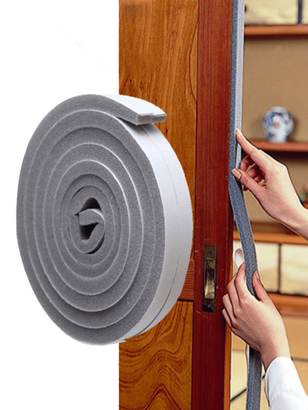 2 Rollen Premium selbstklebende Dichtungsstreifen - Wetter­schutzband für Türen & Fenster, Schallschutzbarriere, staubdichte Abdichtung - mühelose Installation für ein dichtes, leises Zuhause