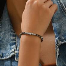 1 件几何方糖串珠手链，时尚日常/派对/礼物，适合女士 - 彩色 - 查看 1