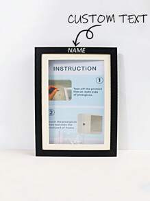 Customized Children's Art Frames - Decorative Oil Painting Flip Cover Photo Frames Back To School Winter Gift Ideas Boy Girl Valentine's Day - Multicolor - View 1