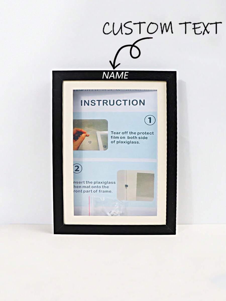 Customized Children's Art Frames - Decorative Oil Painting Flip Cover Photo Frames Back To School Winter Gift Ideas Boy Girl Valentine's Day - Multicolor - View 1