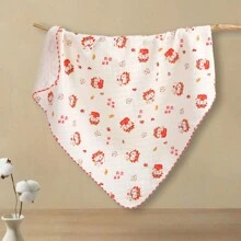 Yue Ye 1 件男女通用可爱动物印花婴儿襁褓毯，适合春秋冬季，可用于托儿所，也可在秋冬季保暖，情人节爱心 - 多款式可選 - 查看 10