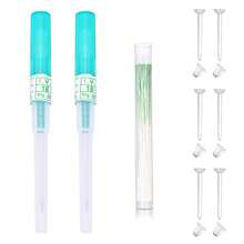 2-31pcs Body Septum Piercing Kit 14G 16G 18G 20G 22G Tools For Nose Tongue Lip Ear Eyebrow Belly Button Cartilage Tragus Industrial Barbell Helix Daith Piercing Jewelry Clamps