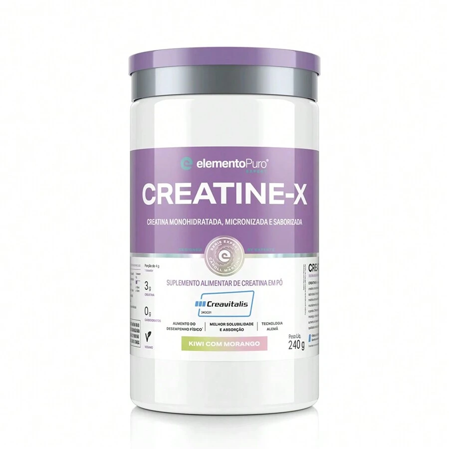 Creatine-X Monohydrate And Micronized And Flavored - Creavitalis (Creatine) 240g - Elemento Puro - 奇異果與草莓 - 查看 1
