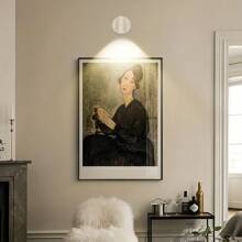 1 件室内可充电电池供电可调节 LED 聚光灯、地板灯、图片/艺术品重点照明灯，用于装饰您的空间