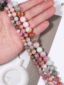 1 Strand Natural Alxa Chalcedony Beads Round Loose Spacer Beads 6 8 10mm Strand For Jewelry Making DIY Bracelet Necklace Needlework Accessories - Multicolor - View 2