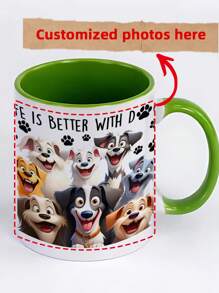 1 PIEZA Taza blanca personalizada con fotos impresas en ambos lados, regalo personalizado, taza de cerámica hecha a mano única, regalo ideal para ocasiones especiales, taza de café personalizada con foto, taza de aniversario personalizada con foto, regalo de inauguración de la casa, regalo del día del padre, regalo del día de San Valentín, regalo de aniversario, regalo de graduación, regalo ideal para papá, regalo único para el esposo, regalo perfecto para el novio, regalo personalizado para él - multicolor - Ver 8