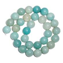 Hạt Amazonite tự nhiên 4-12mm Hạt tròn rời dùng làm đồ trang sức Phụ kiện làm vòng tay DIY Bán buôn 1 sợi - amazonit - Xem 8