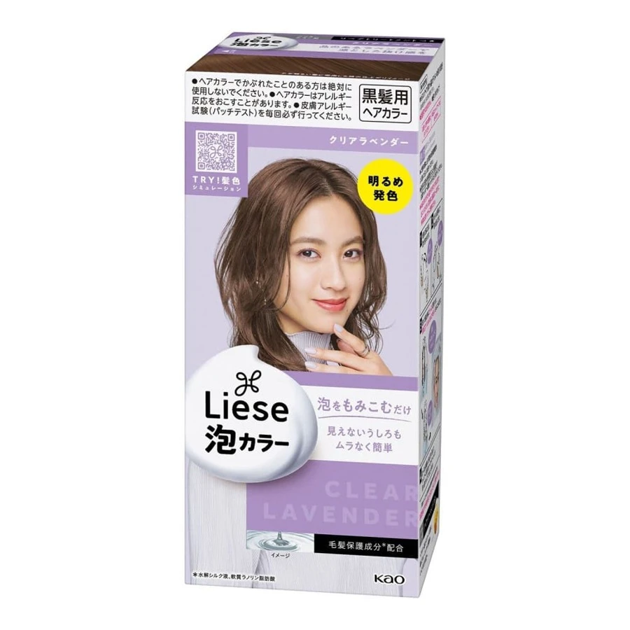 Kao Liese Prettia Creamy Bubble Color Hair Dye 1pc (Choose Your Color) - 透明薰衣草 - 查看 1