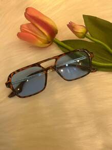 Colored Lens Glasses. New Model Sunglasses, 100% UV Protection. - Màu xanh lam - Xem 8
