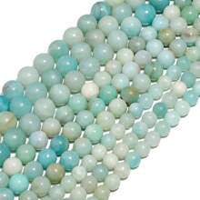 Hạt Amazonite tự nhiên 4-12mm Hạt tròn rời dùng làm đồ trang sức Phụ kiện làm vòng tay DIY Bán buôn 1 sợi - amazonit - Xem 7