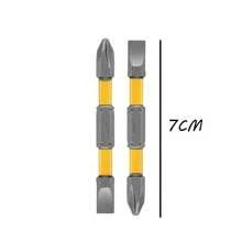 4 Bit Set Kit Double Tip Phillips Slotted Magnetic Stainless Steel Ph2 - Silver - View 2