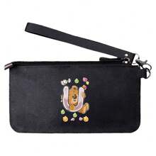 Carteiras de couro portáteis versáteis de grande capacidade porta-cartões de crédito bolsa de mão bolsa de celular com zíper celular multicamadas carteiras de celular femininas masculinas organizador de pacotes suprimentos para dormitório escolar e bolsa de volta às aulas