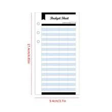 1套a6雷射鬆散頁夾筆記本,可拆式計畫本,配有6孔螺旋裝訂,現金預算會計 - 彩色 - 查看 2