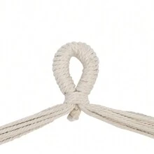 Distinctive Cotton Canvas Hanging Rope Chair With Pillows Beige Hanging Chair, Household Outdoor Hanging, Cotton Rope Cradle, Outdoor Hanging Basket, Yard Swing, Small Hammock